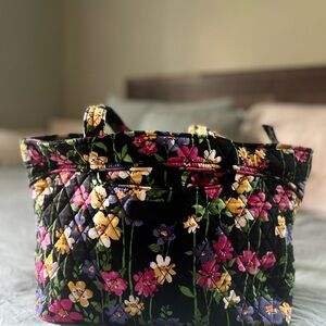 Floral Quilted Tote Bag